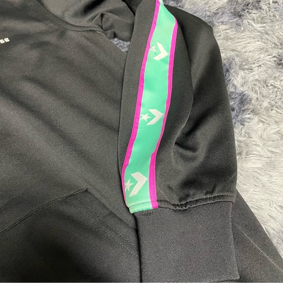 Converse Hoodie: black/teal/pink - Picture 4 of 7